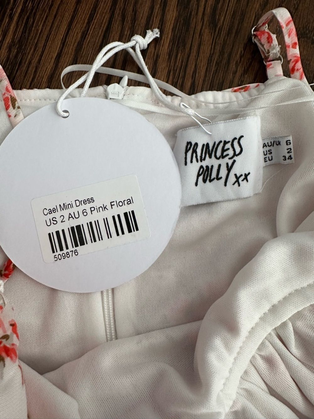 Princess Polly Caele Pink Floral Mini Dress | NWT Size 2 | Going Out Party - Picture 11 of 14